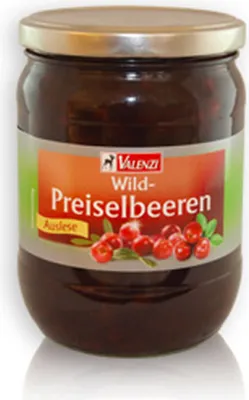 Obrázek produktu pro Valenzi divoké brusinky velmi sladké a ovocné chuti 945g