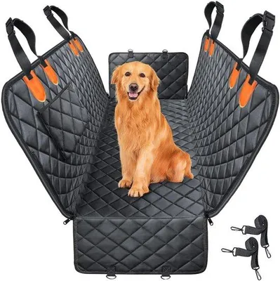 Produktbild von Hundeautozelt mit Seitenbeschutzung und Beobachtungsfenster - 137 x 147 cm, wasserdicht, antislip, inkl. Sicherheitsgurt