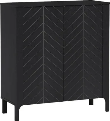 Image de Commode à portes MARCIA - noire