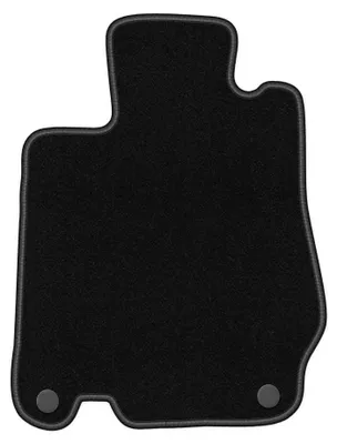 Productafbeelding van Velours bestuurdersmat voor Mercedes SL R230 2001-2011 – zwart, op maat – Wielganizator BASIC