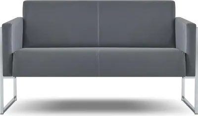 Produktbild von Arbeitszimmer Set 4tlg 2x 2-Sitzer mit 2x Sessel Grau Einfarbig Modern