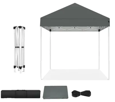 Obrázek produktu pro Pavilon, mobilní design, nastavitelná výška, tmavě šedá barva