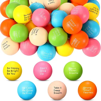 Productafbeelding van Motiverende ballen voor volwassenen met citaten - Set van 24 - Cadeau