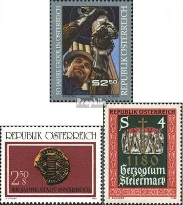 Produktbild von Briefmarken Österreich 1980 Mi 1646,1647,1648 (kompl.Ausg.) gestempelt Sondermarken