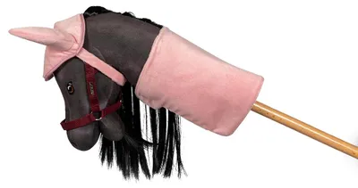 Immagine prodotto di ByASTRUP – Coperta e copertura per orecchie per cavalluccio giocattola, in velluto rosa