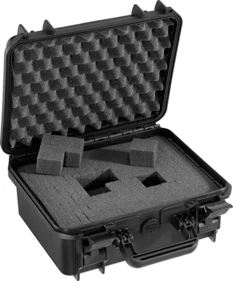 Produktbild von MAX 300S wasserdichter und staubdichter Koffer in schwarz, inkl. Schaumstoffeinlagen mit Würfelstanzung zur individuellen Anpassung IP 67