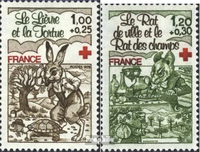 Produktbild von Briefmarken Frankreich 1978 Mi 2129-2130 (kompl.Ausg.) postfrisch Rotes Kreuz