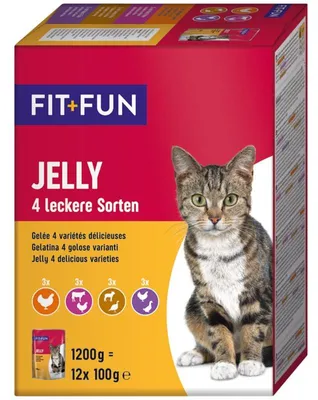 Produktbild von FIT+FUN Adult Jelly 4 Sorten 12x100g