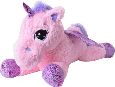 Produktbild von TE-Trend Kuscheltier Einhorn 60 cm Plüschtier Unicorn Stofftier pink