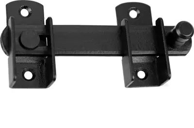 Produktbild von Schlagladenüberwurf Doppeltorüberwurf 122 x20 Schlagladen Überwurf Fensterriegel Schwarz