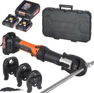 Immagine prodotto di Pinze idrauliche ricaricabili per crimpare - Pinze per tubi - Pinze per crimpare con V15, V22, V28 - Utensile professionale per tubature
