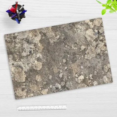 Produktbild von Schreibtischunterlage für Kinder und Erwachsene - Naturstein grau - 60 x 40 cm - premium Vinyl - Germany