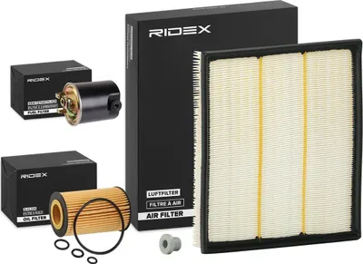 Produktbild von RIDEX Filterset Inspektionspaket Filtersatz passend für MERCEDES-BENZ SPRINTER 3-t Kasten (903) SPRINTER 3-t Bus (903) SPRINTER 2-t Kasten (901, 902)