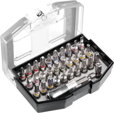 Obrázok produktu pre kwb 118800, 32 kusov, Phillips, Krížový, Zdierka, Torx, Plast, Oceľ, 1x PH 1, 2x PH 2, 1x PH 3 1x PZ 1, 2x PZ 2, 1x PZ 3 Slotted (3, 4, 5, 6 mm) Hexagonal (3, 4, 5, 6..., Šesťhranný
