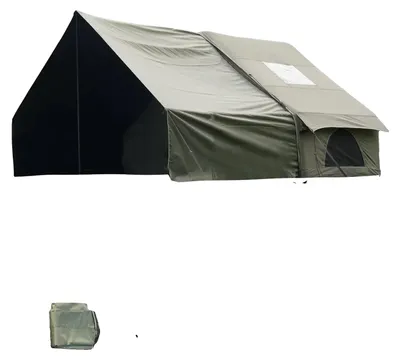 Imagen del producto de Tienda de campaña, espaciosa zona de estar, resistente a la intemperie, color verde