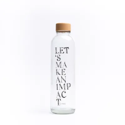 Produktbild von yogabox Glastrinkflasche CARRY - durchsichtig 0,7 L Impact