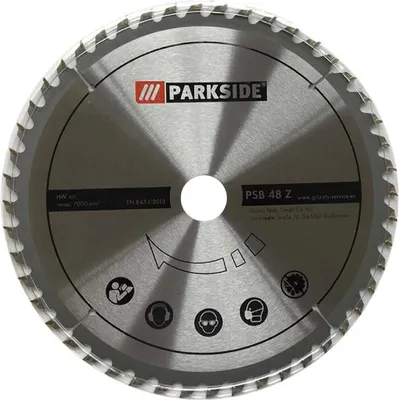 Produktbild von Parkside Kreissägeblatt PSB 48 Z | aus Hartmetall mit 48 Zähnen | geeignet für handelsübliche Tischkreissägen