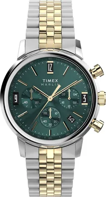 Produktbild von Timex TW2W60000 Marlin Quarz-Chronograph, 40 mm, zweifarbig - Herrenuhr