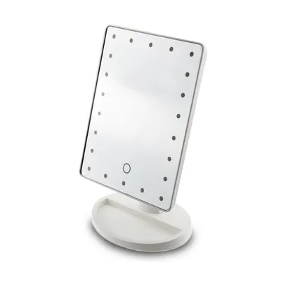 Imagen del producto de Espejo de maquillaje con iluminación LED – Luz perfecta para llevar ContiGo!, color blanco