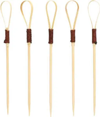 Produktbild von PAPSTAR 40 Fingerfood - Picker 10 cm "Loop" | Beutel (40 Stück)