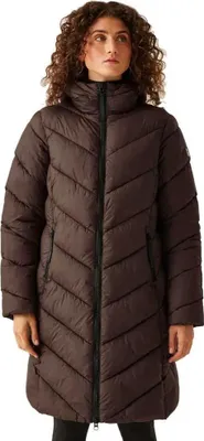 Produktbild von Regatta Andia II Baffle Mantel für Damen mit Kapuze, Farbe:Braun, Größe:44