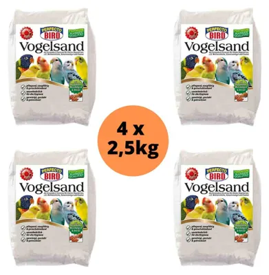 Produktbild von 4 x Perfecto Bird Vogelsand natur 2,5 kg