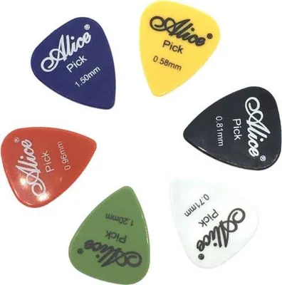 Produktbild von CHPN – Plektren – Plektrum-Set – 6-teilig – Gitarren-Plektrum-Set – verschiedene Größen – Plektrum-Pakete – Geschenk – Gitarrenzubehör – Gitarristen