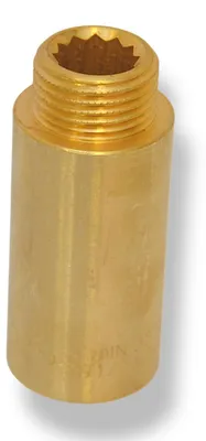 Produktbild von Hahnverlängerung Gewindefitting Anschluss Verlängerung Messing Fitting 1/2" 50 mm