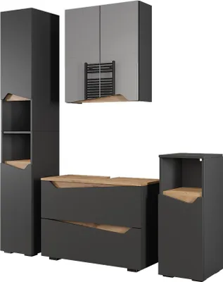 Produktbild von Badmöbel-Set Vicco Marelle Anthrazit 4 Teile, Model 57523