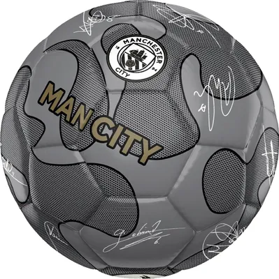 Obrázek produktu pro Manchester City FC - Fotbalový míč s podpisy RD3864 (5) (stříbrný)