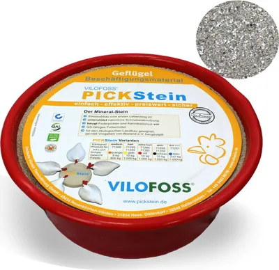 Produktbild von Vilofoss Pickstein EXTRA HART 10 kg Pickschale Geflügel Vilomix Hühnermineral