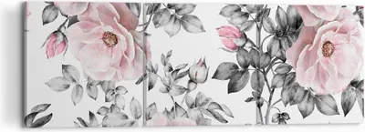 Produktbild von Bild auf Leinwand - Leinwandbild - Blumen Blätter Pflanze Rose - 120x40cm - Wand Bild - Wanddeko - Leinwanddruck - Bilder - Kunstdruck - Wanddekoration - Leinwand bilder - Wandkunst - CA120x40-2952