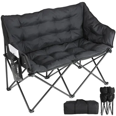Imagen del producto de Silla de camping, doble asiento, diseño plegable, 1 unidad, color