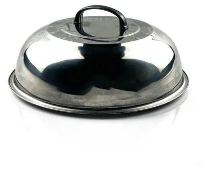 Wokdeckel aus Edelstahl, rund, 32 cm, Universaldeckel für Töpfe und Pfannen