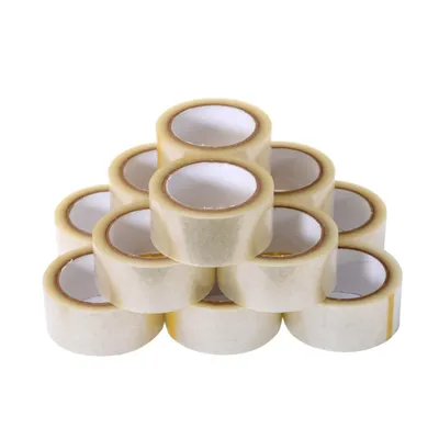 Produktbild von Paketband Transparent 48 mm x 90 m  12 Rollen Extra Starkes Klebeband mit Acrylkleber – Packband für Kartons, Versand, Verpackung & Umzug
