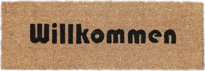 Produktbild von relaxdays Kokos Fußmatte Willkommen schmal
