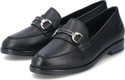 Produktbild von Rieker HWK Damen Halbschuhe Slipper Modeschuhe schwarz 41