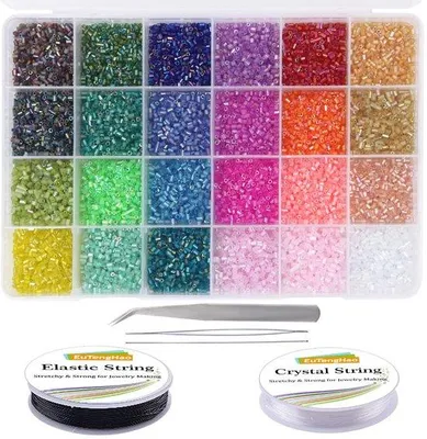Zdjęcie produktu dla Małe koraliki dystansowe 3 mm, 24 kolory – biżuteria DIY