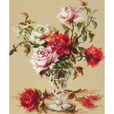 Obrázok produktu pre Magic Needle Zweigart Edition sada na vyšívanie krížikom "Liebeslied", počítaný vzor, 24x29cm