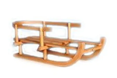 Obrázek produktu pro Dřevěné sáňky pro panenky, D: 46cm/Š: 20cm