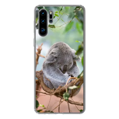 Produktbild von MuchoWow® Handyhülle Schutzhülle Hülle für Huawei P30 Pro Koala - Äste - Schlaf - Kinder - Jungen - Mädchen Silikon Softcase Handy Hülle - Schutzdeckel