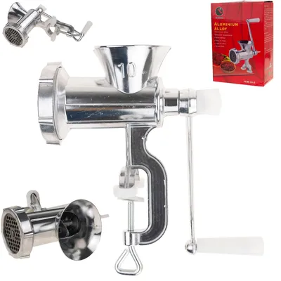 Imagen del producto de Picadora de carne manual con tapa de aluminio