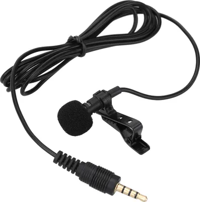 Obrázek produktu pro Mini přenosný klopový mikrofon Lavalier Handsfree s 3,5mm jackem Kondenzátorový drátový mikrofon pro ios-iPad Smartphony Počítač PC Laptop Reproduktory