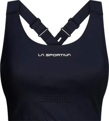 Imagen del producto de Sujetador deportivo de alto soporte Pulse W de La Sportiva, ideal para entrenamientos intensos en la montaña. Talla: S, Color: K00K00 -