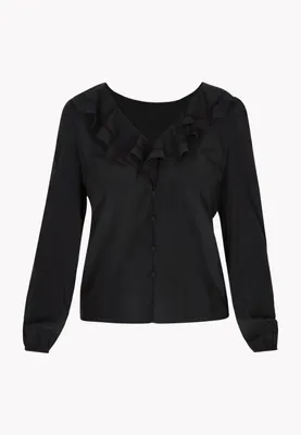 Image de Chemisier pour femme EVERa - Noir, L