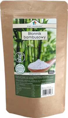 Zdjęcie produktu dla BŁONNIK BAMBUSOWY BEZGLUTENOWY 250 g - PIĘĆ PRZEMIAN