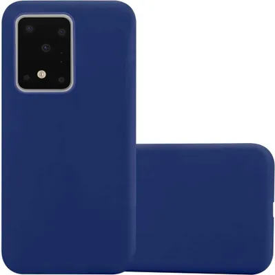 Produktbild von Cadorabo Hülle für Samsung Galaxy S20 ULTRA Schutzhülle in Blau Handyhülle TPU Silikon Etui Case Cover