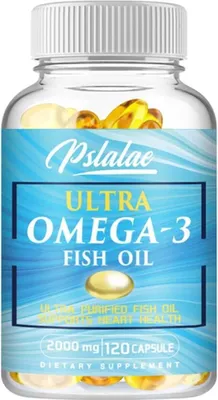 Immagine prodotto di Ultra Omega-3 Olio di pesce 2000mg (120 capsule) integratore alimentare, ossa, articolazioni, cuore, cervello, salute, potenza, EPA e DHA