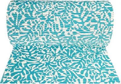 Produktbild von Weichschaummatte Bad 65x100 cm - Seetang Blau - Badematte aus weichem, atmungsaktivem PVC - Antirutschmatte Bad für Innen- und Außenbereiche - Badteppich Weichschaum mit sicherem Halt auch bei Nässe