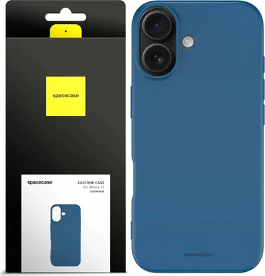 Immagine prodotto di Custodia in silicone SPACECASE Silicone Case per iPhone 17 Blu